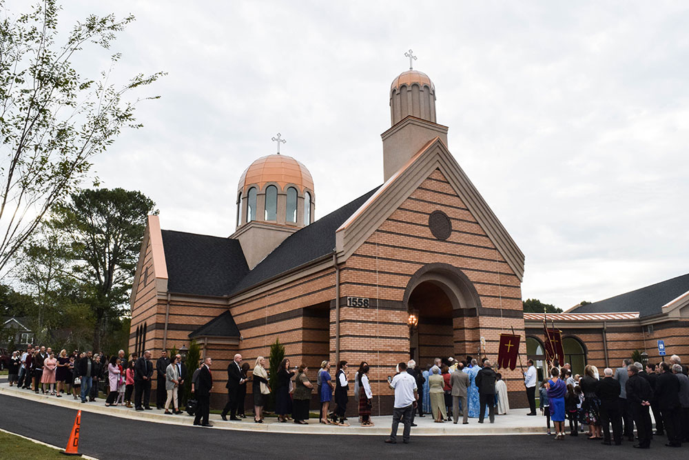 Clark Weeks and the Serbian Orthodox Church he attends with his wife